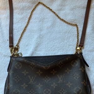 Louis Vuitton Brown Monogram Chain Crossbody Bag